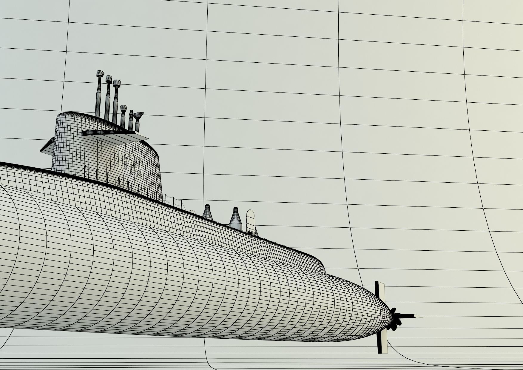 Andrew Jackson SSBN 619 military submarine model 3D model_33
