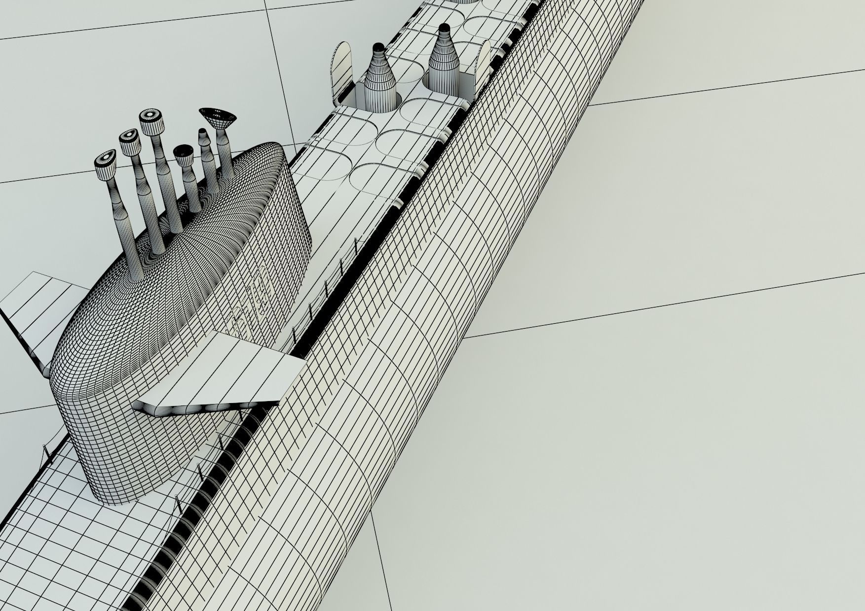 Andrew Jackson SSBN 619 military submarine model 3D model_31