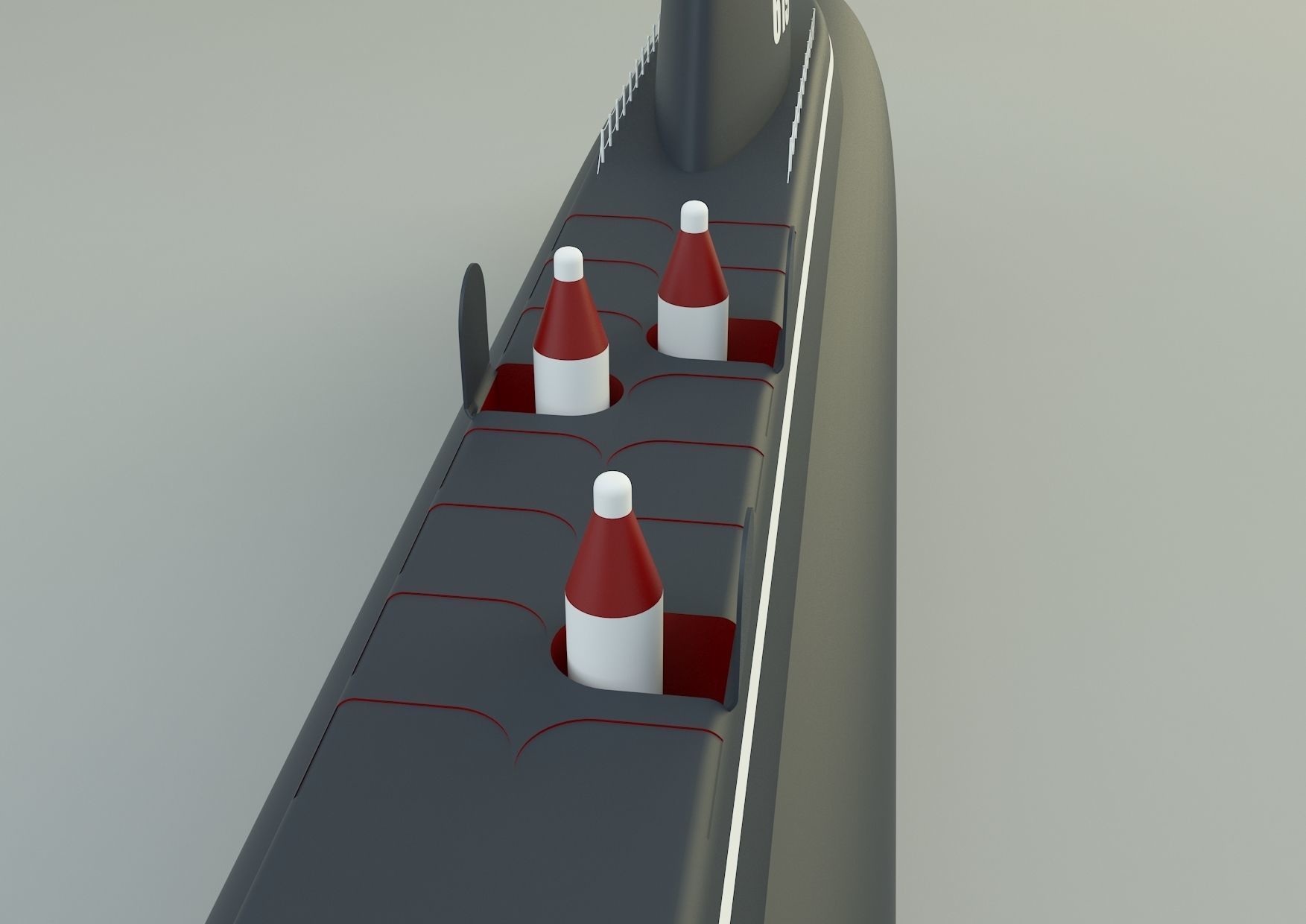 Andrew Jackson SSBN 619 military submarine model 3D model_7