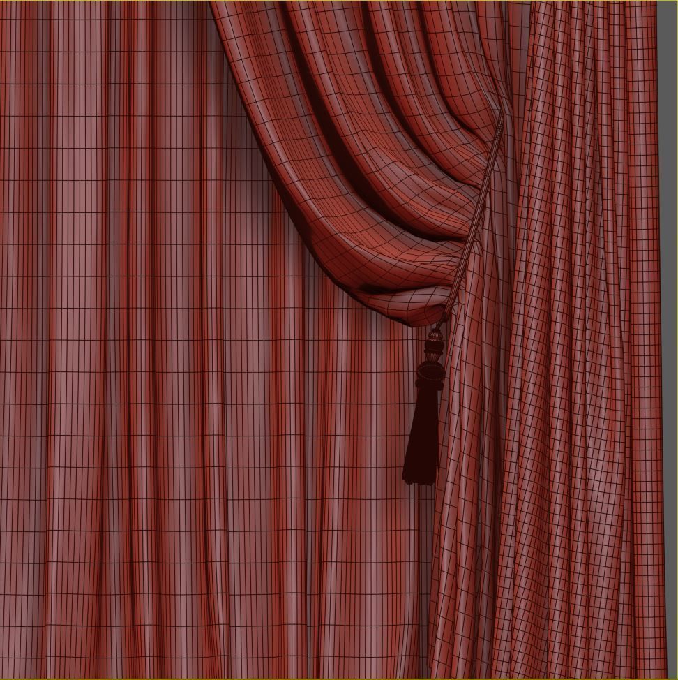 Set 63 Curtains 3D model_6