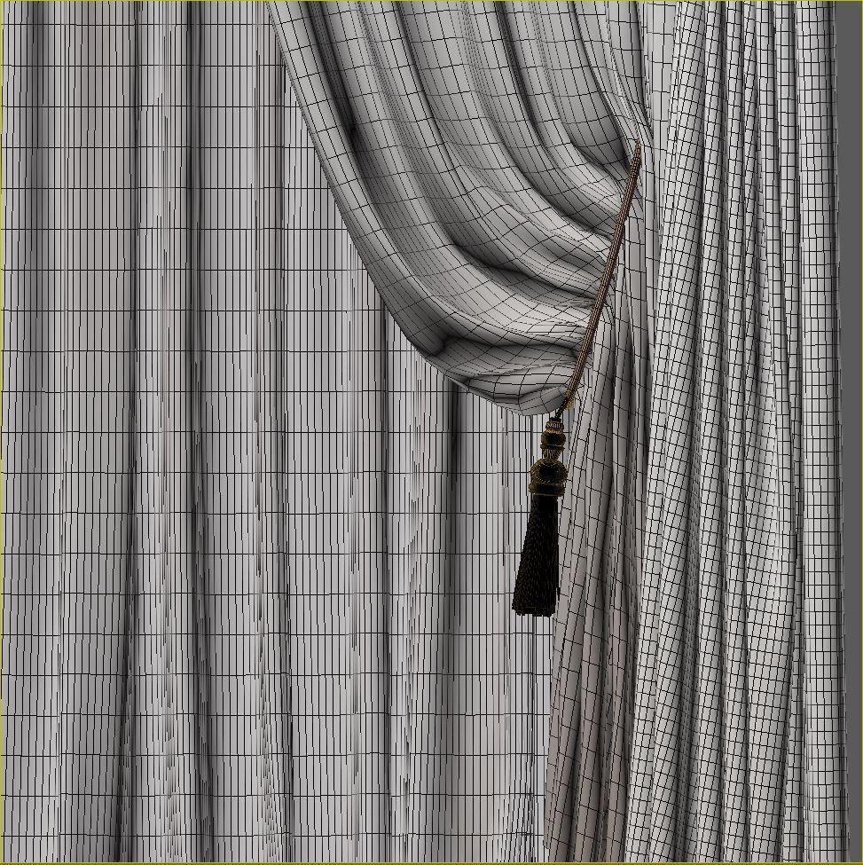 Set 63 Curtains 3D model_5
