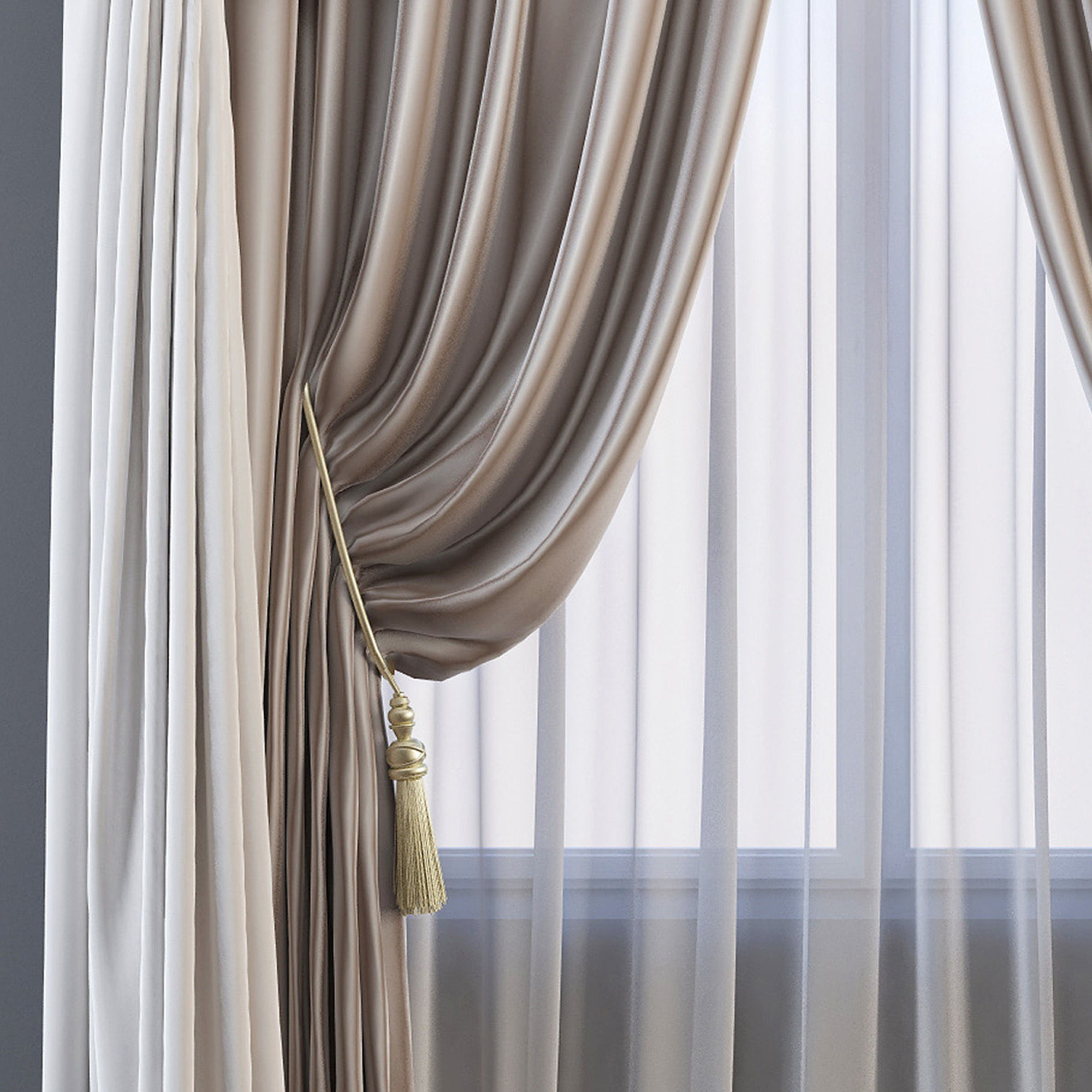 Set 63 Curtains 3D model_4