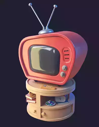 Stylized Retro TV