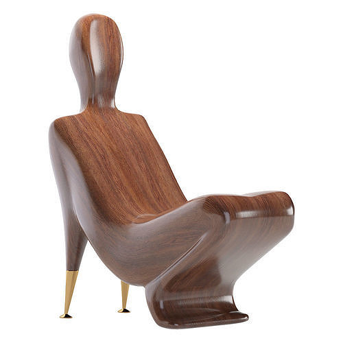 Armchair Le Lotus Christopher Guy 3D model