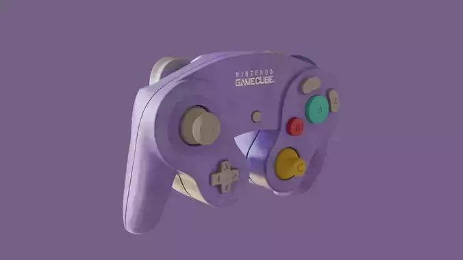 Gamecube controller 3D model