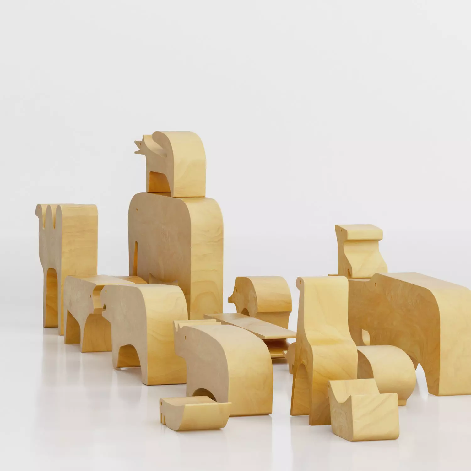 Enzo Mari - 16 Animals 3D model