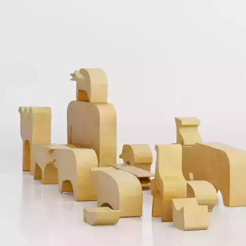 Enzo Mari - 16 Animals 3D model