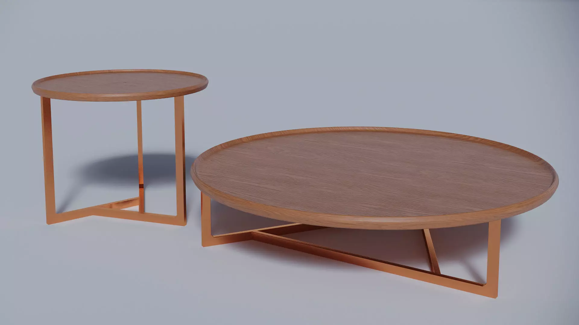 Modern Coffee and Side tables 3D model_0