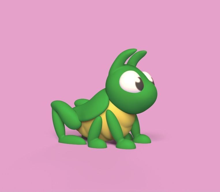 Cute Cricket 3D print model_2