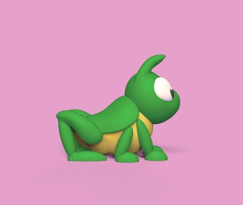 Cute Cricket 3D print model_1
