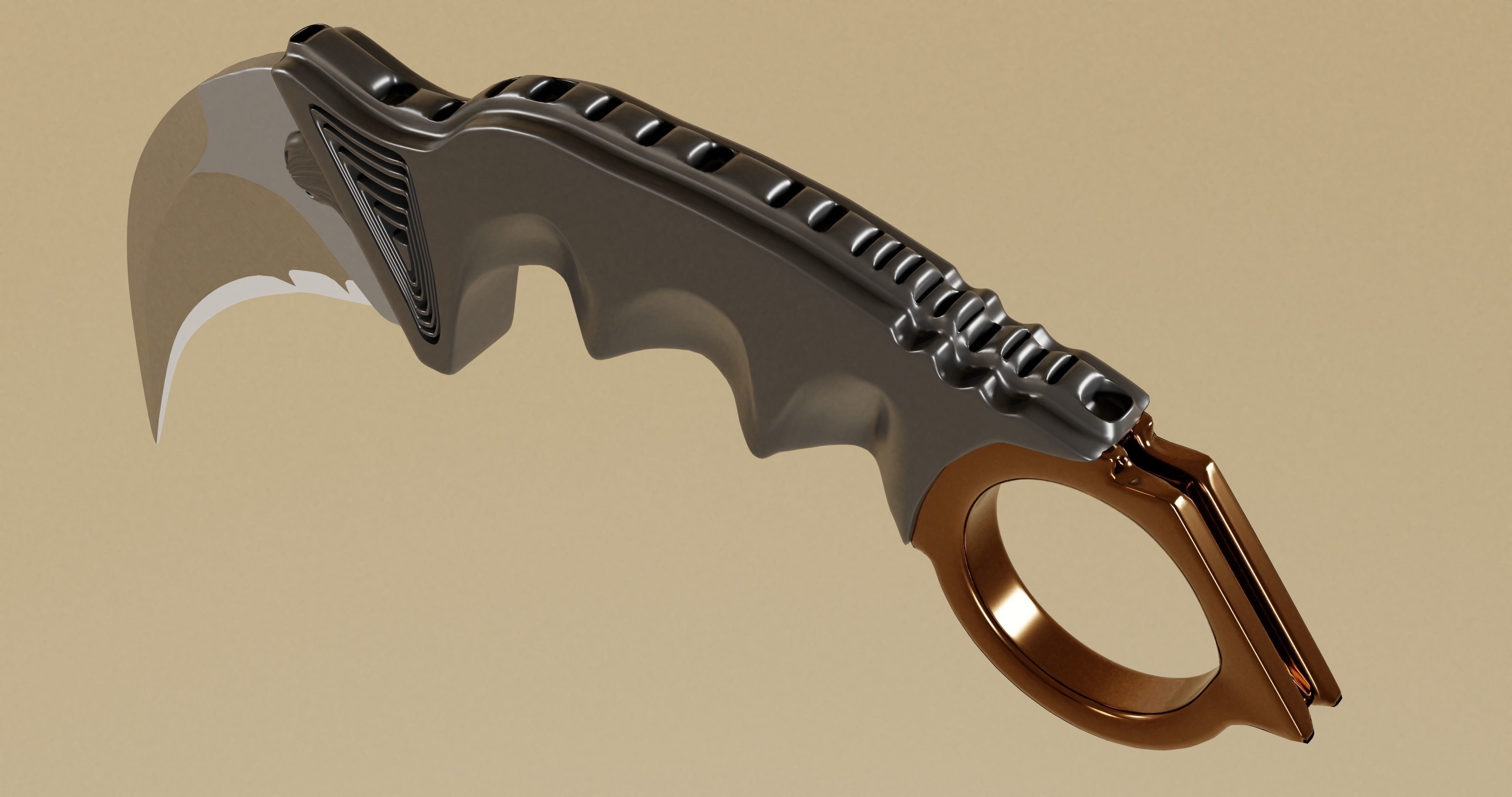 KNIFE NINJA BLADE 3D model_4