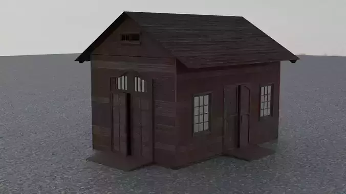 Forest meadow 3d model 