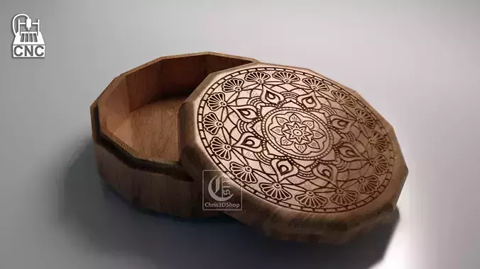 Jewelry Box 3D Model CNC and 3D Printers 