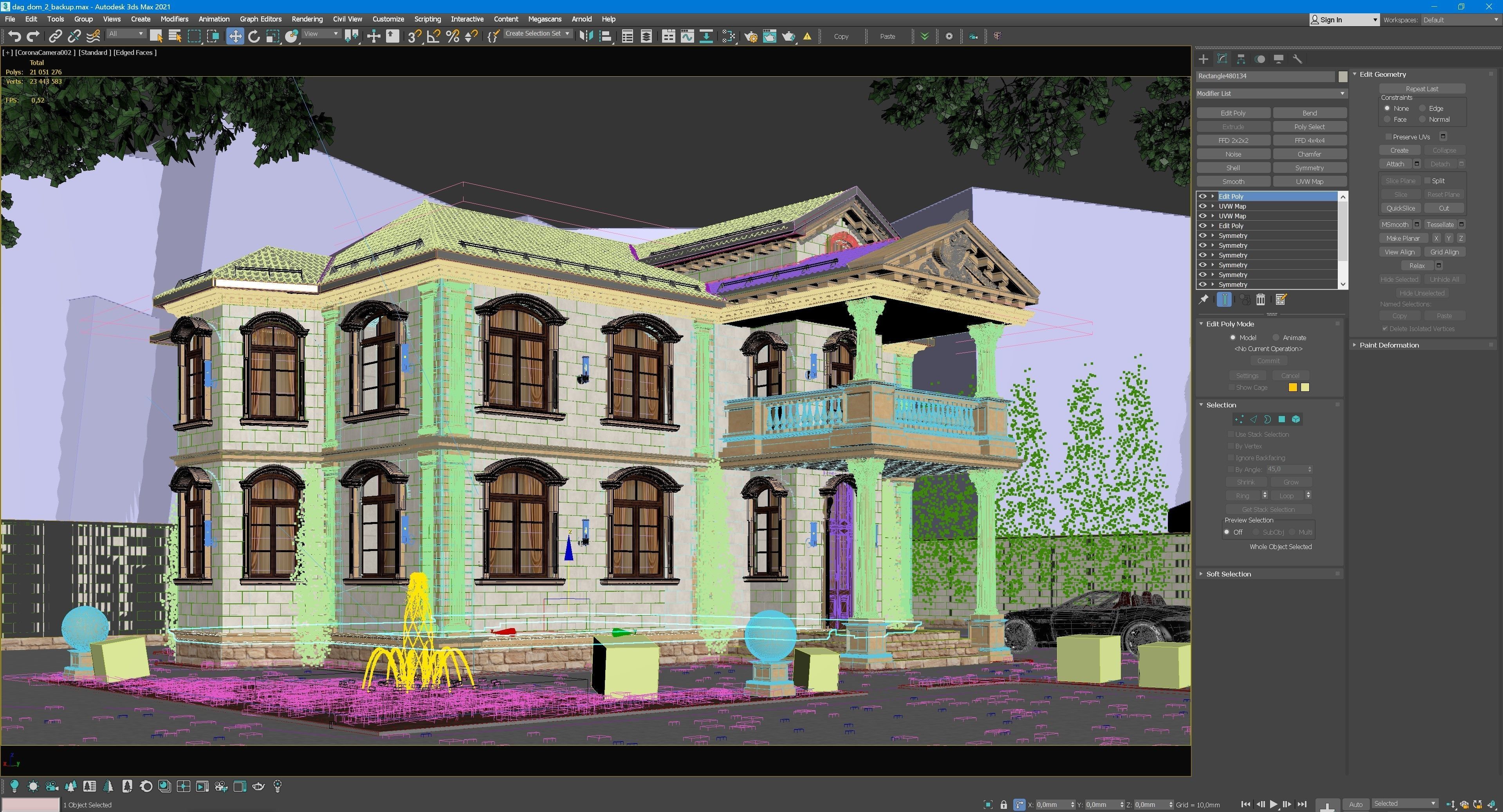 Classic scene 3D model_1
