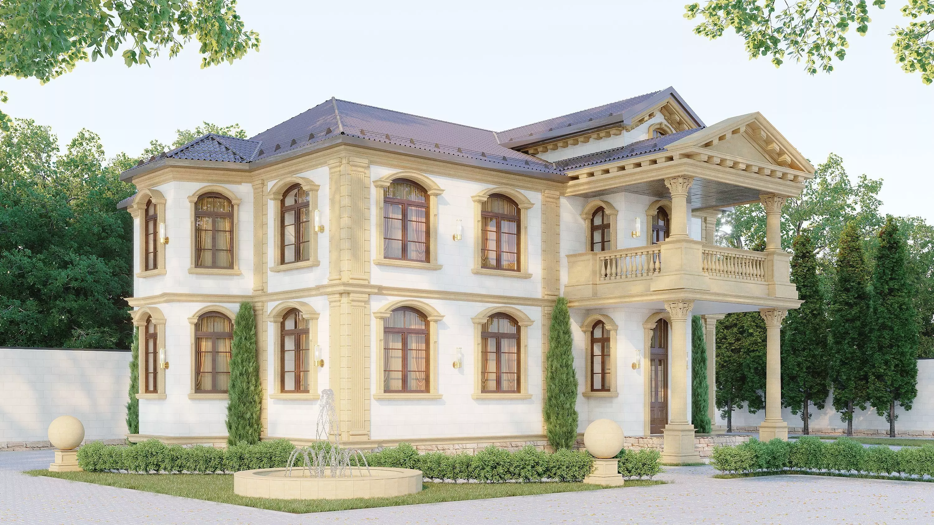 Classic scene 3D model_0