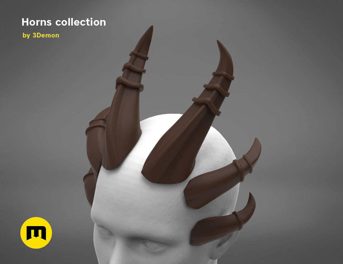 Costume Horns collection 2 3D print model_6