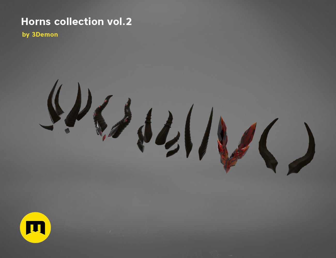 Costume Horns collection 2 3D print model_5