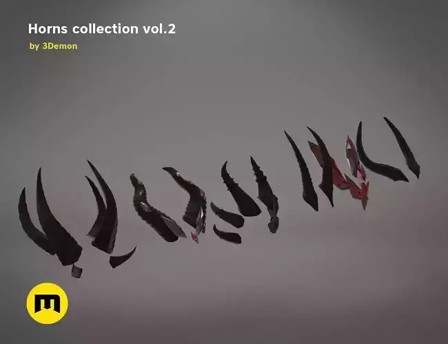 Costume Horns collection 2 3D print model