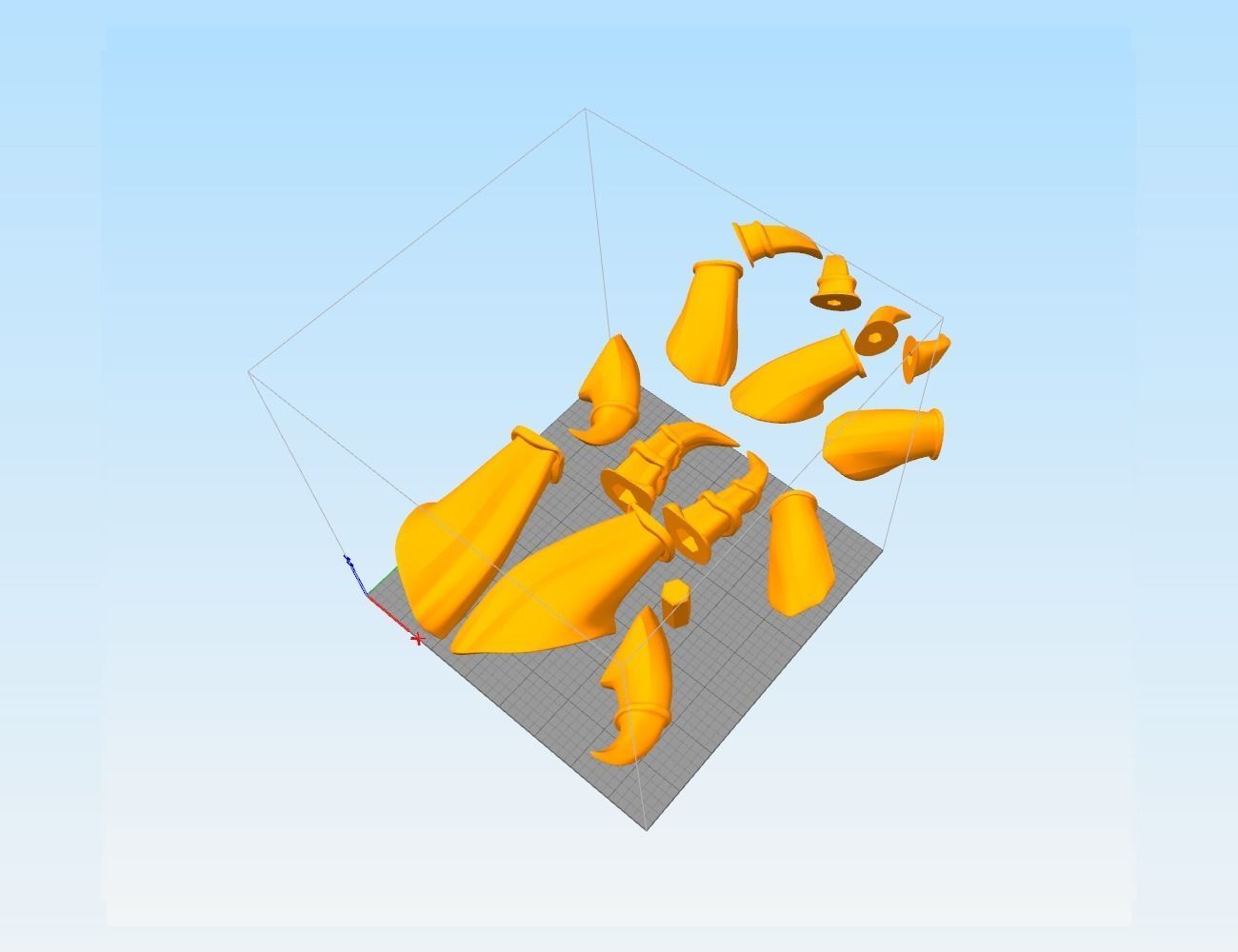 Costume Horns collection 2 3D print model_13