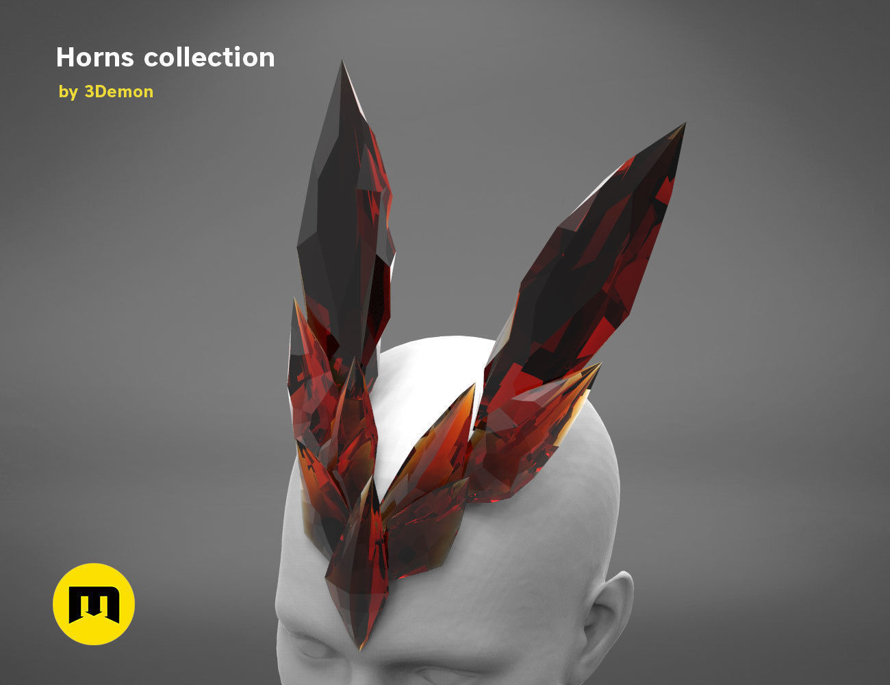 Costume Horns collection 2 3D print model_9