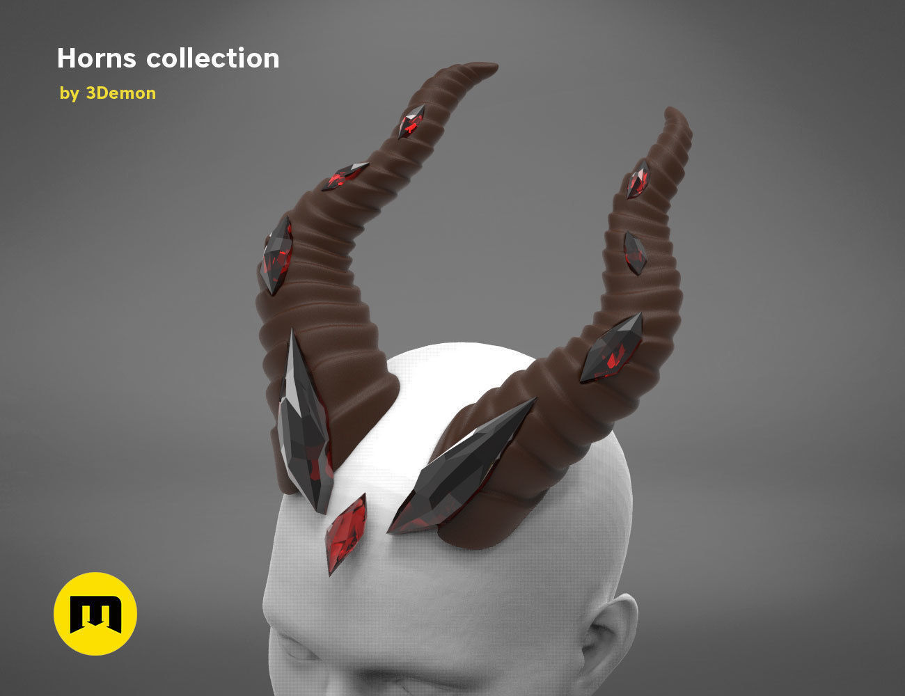 Costume Horns collection 2 3D print model_7