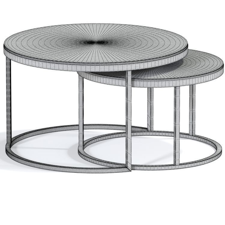 Sardinia Coffee Table Set 3D model_2