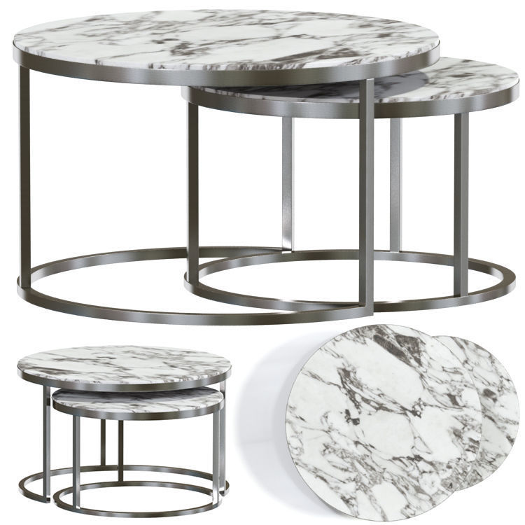 Sardinia Coffee Table Set 3D model_1