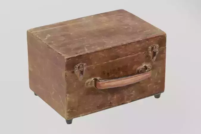 Wooden Box Vintage Multimeter 3D scan PBR 4K textures