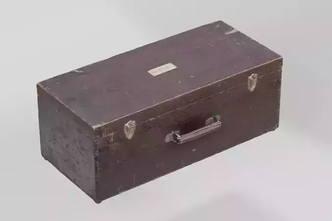 Wooden Box Vintage Vacuum Cleaner 3D scan PBR 4K textures