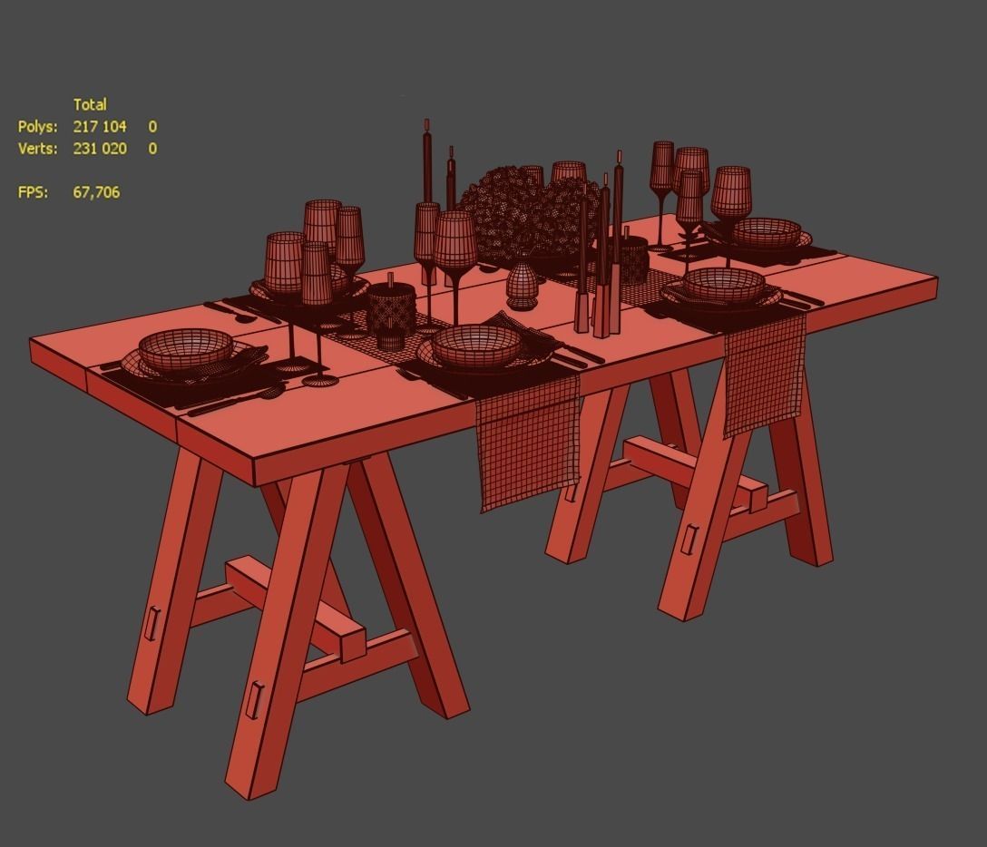 Tableware by Kelly Hoppen 3D model_2
