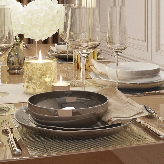 Tableware by Kelly Hoppen 3D model_1