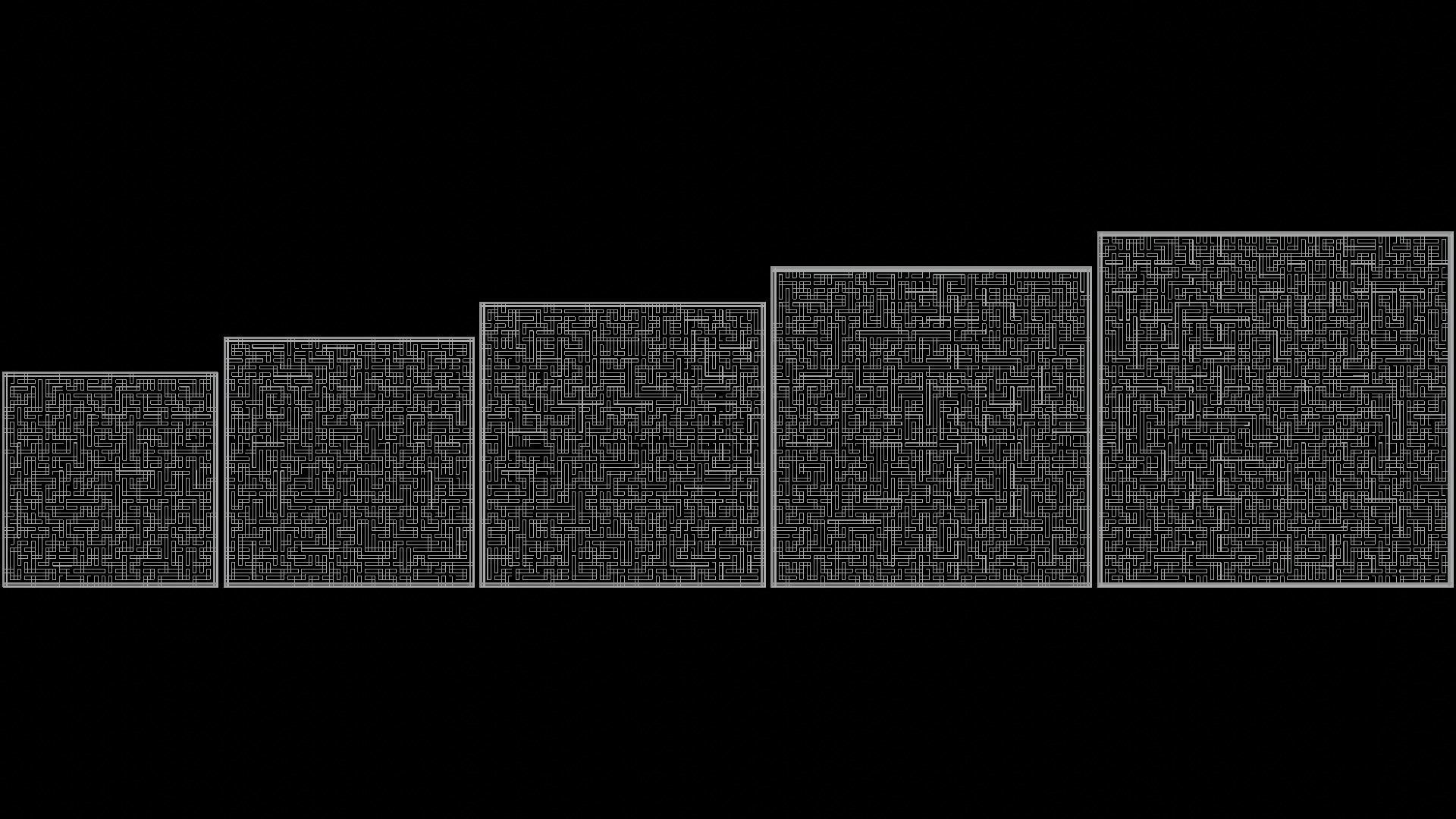 Low Poly Smart mazes collection 61x61 to 101x101 Low-poly 3D model_14