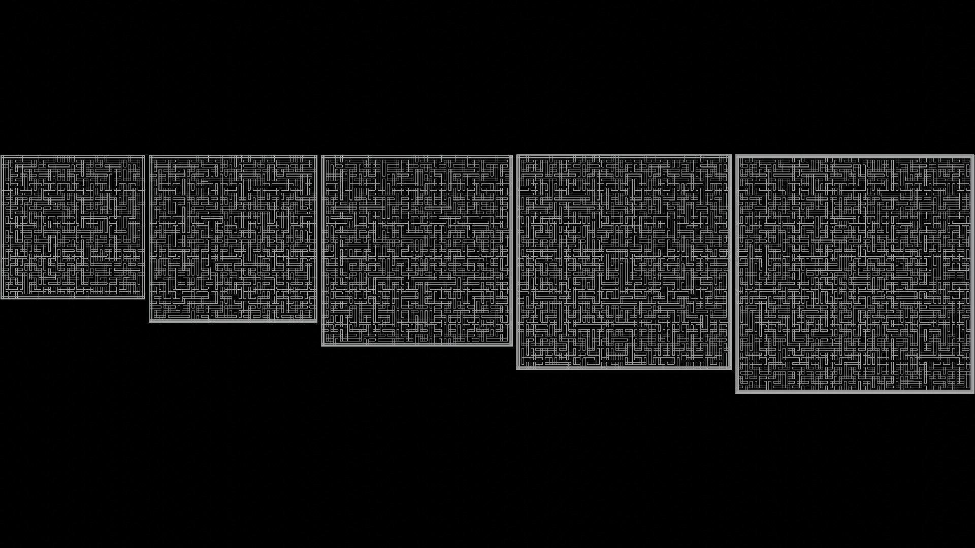 Low Poly Smart mazes collection 61x61 to 101x101 Low-poly 3D model_10