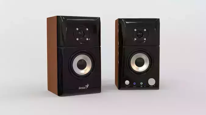 Wooden Desktop Speakers 