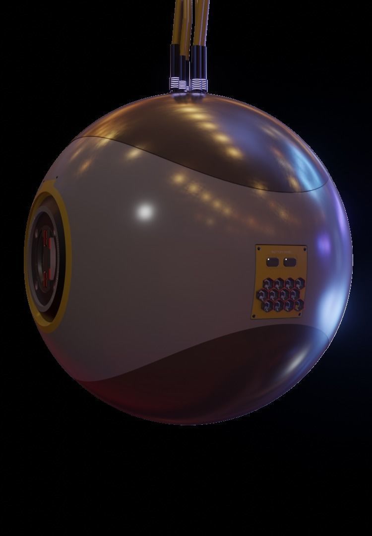 Spectator space ball with light Free 3D model_3