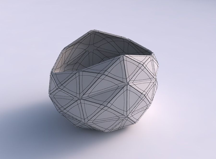 Bowl compressed 3 with triangle plates 3D print model_5