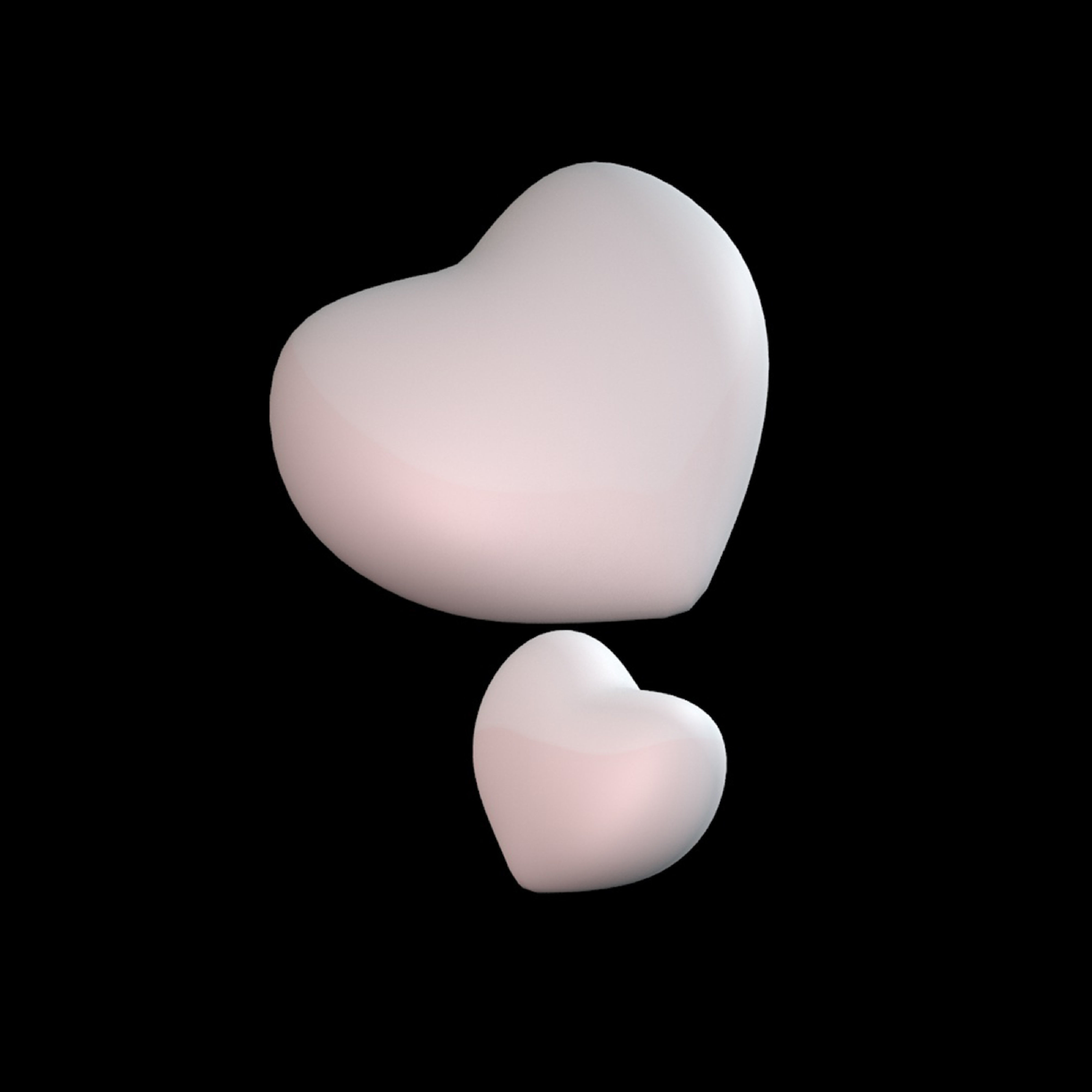 Love Hearts 3D model_2