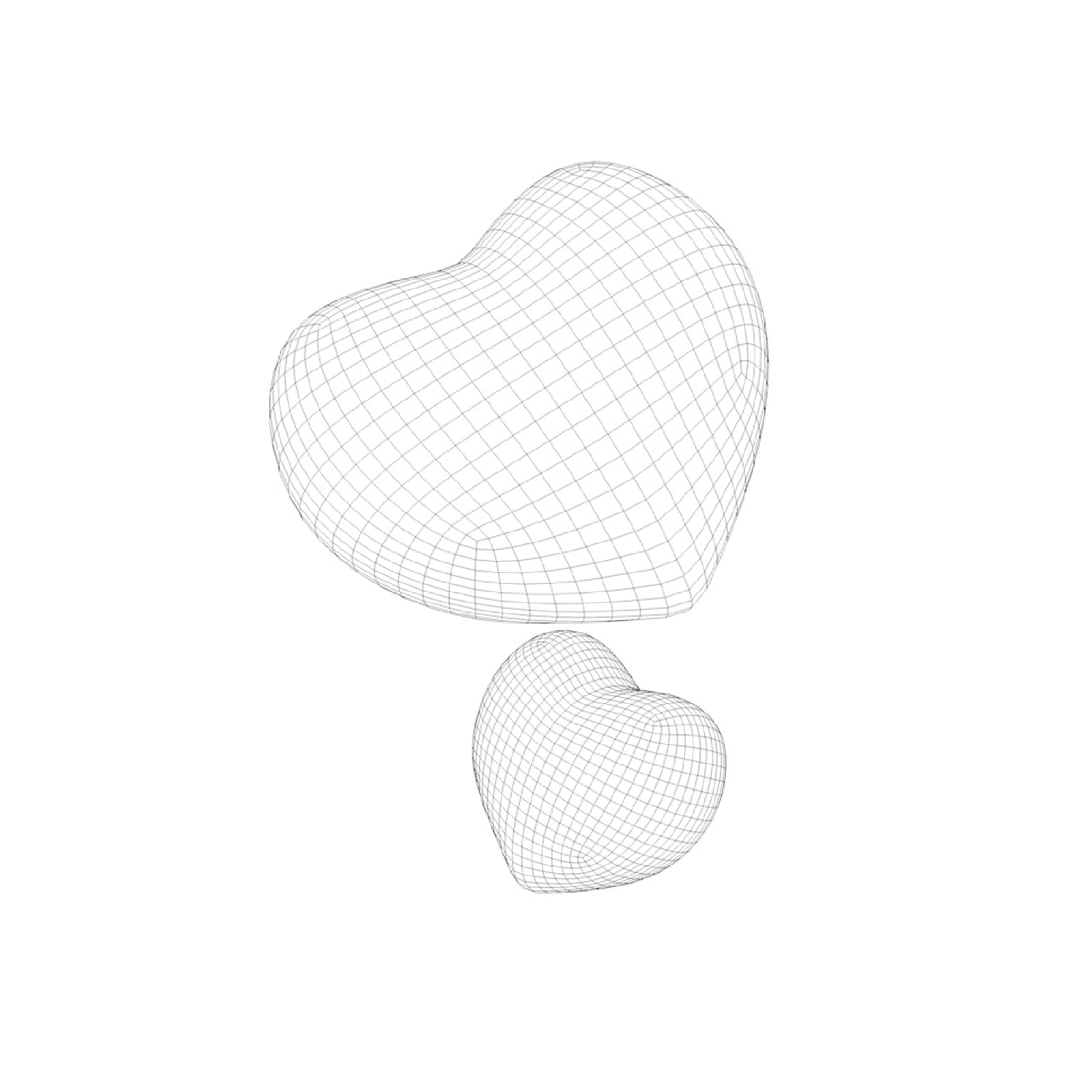 Love Hearts 3D model_1