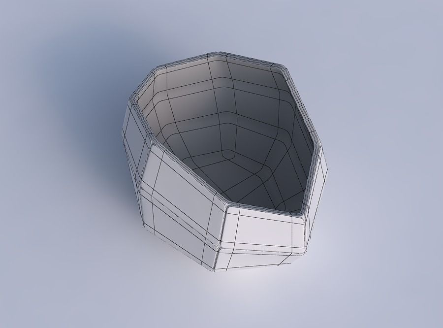 Bowl compressed 3 with huge plates 3D print model_6