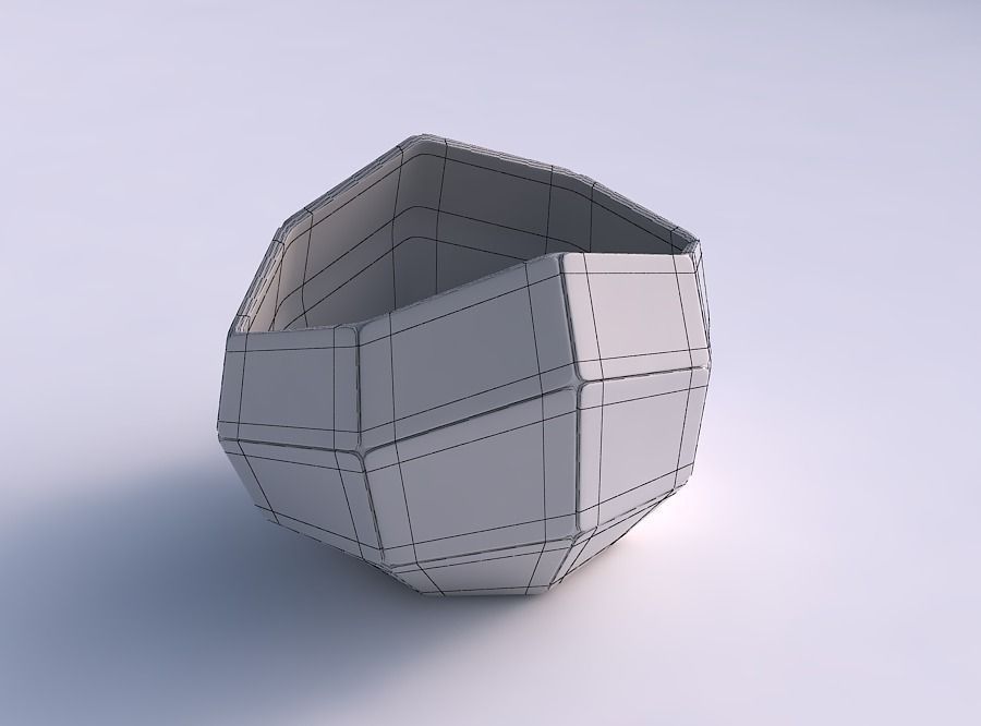 Bowl compressed 3 with huge plates 3D print model_5