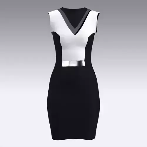 DRESS DRESS v neck bodycon