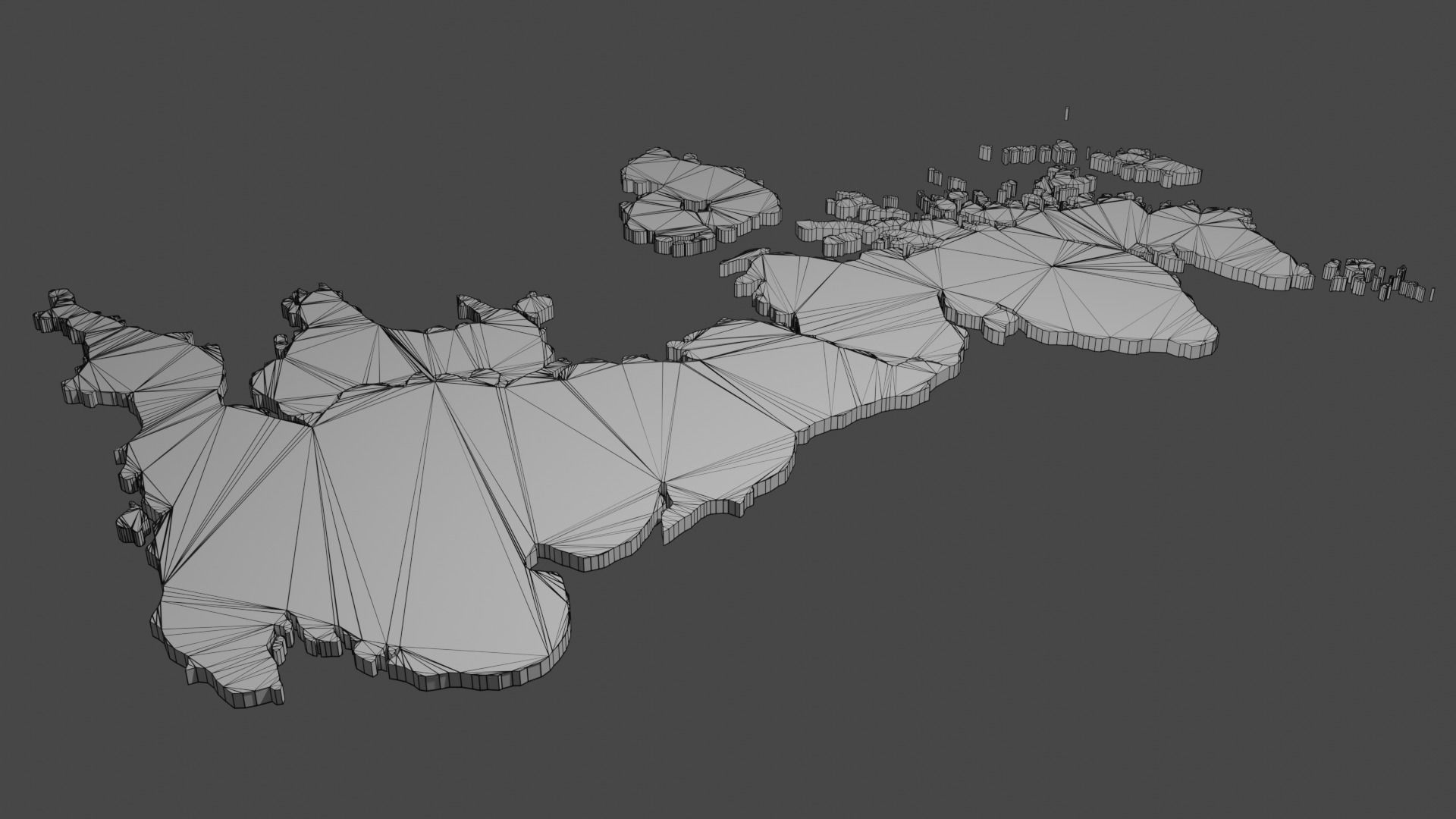 Geography - United Kingdom Low-poly 3D model_7