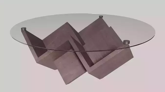 Round Cupid Coffee Table 3D model