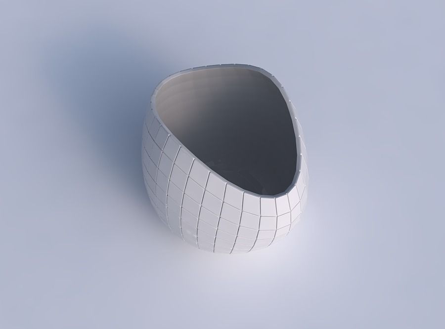 Bowl compressed 3 with grid plates 3D print model_1