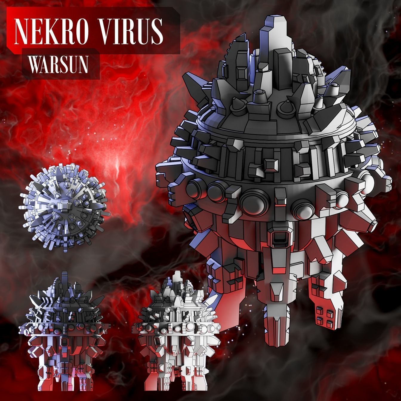Twilight Imperium ships Nekro Virus 3D print model_3