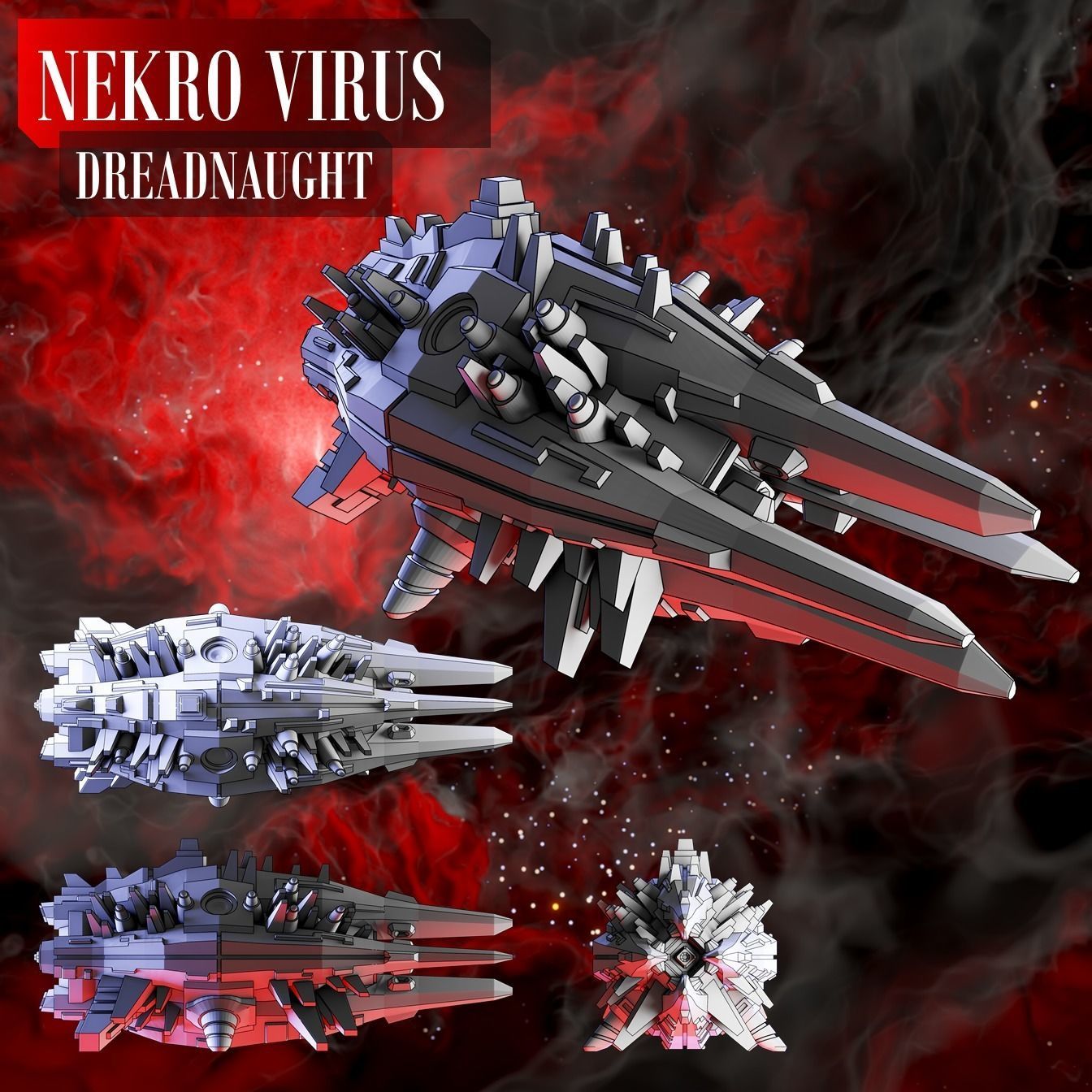 Twilight Imperium ships Nekro Virus 3D print model_5