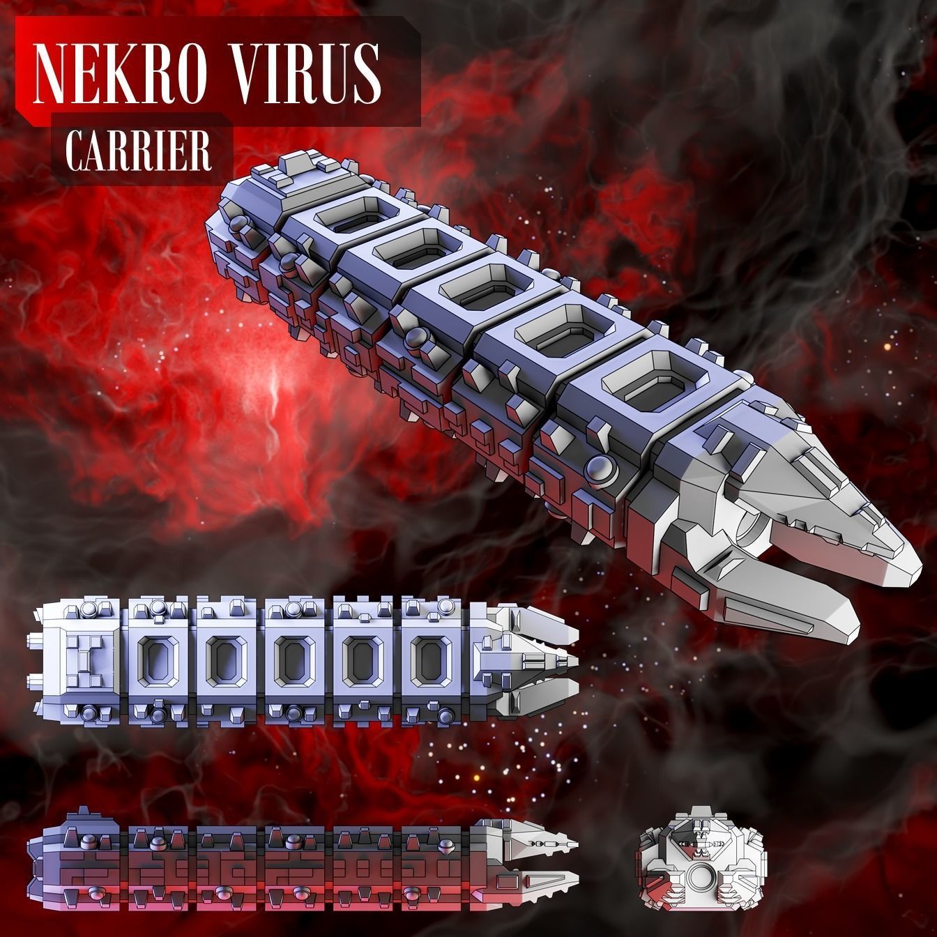 Twilight Imperium ships Nekro Virus 3D print model_6