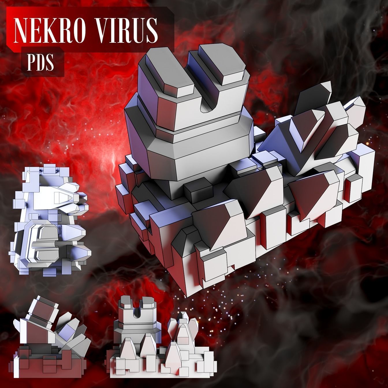 Twilight Imperium ships Nekro Virus 3D print model_11