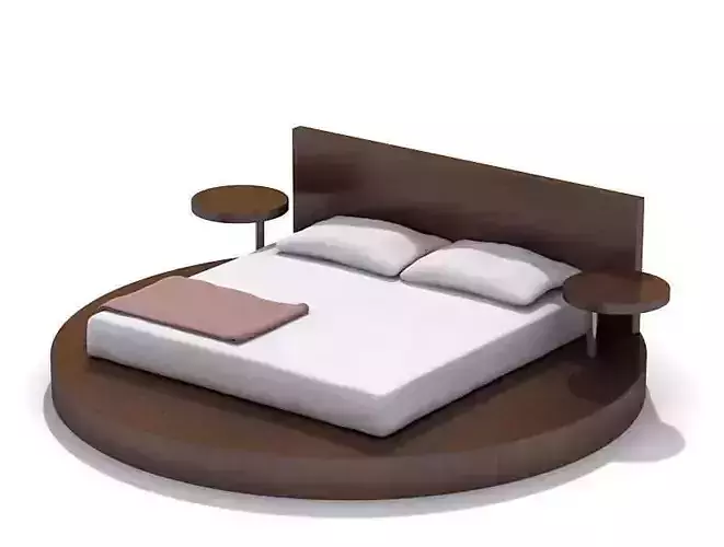 Modern Bedroom Set Bed Night Tables