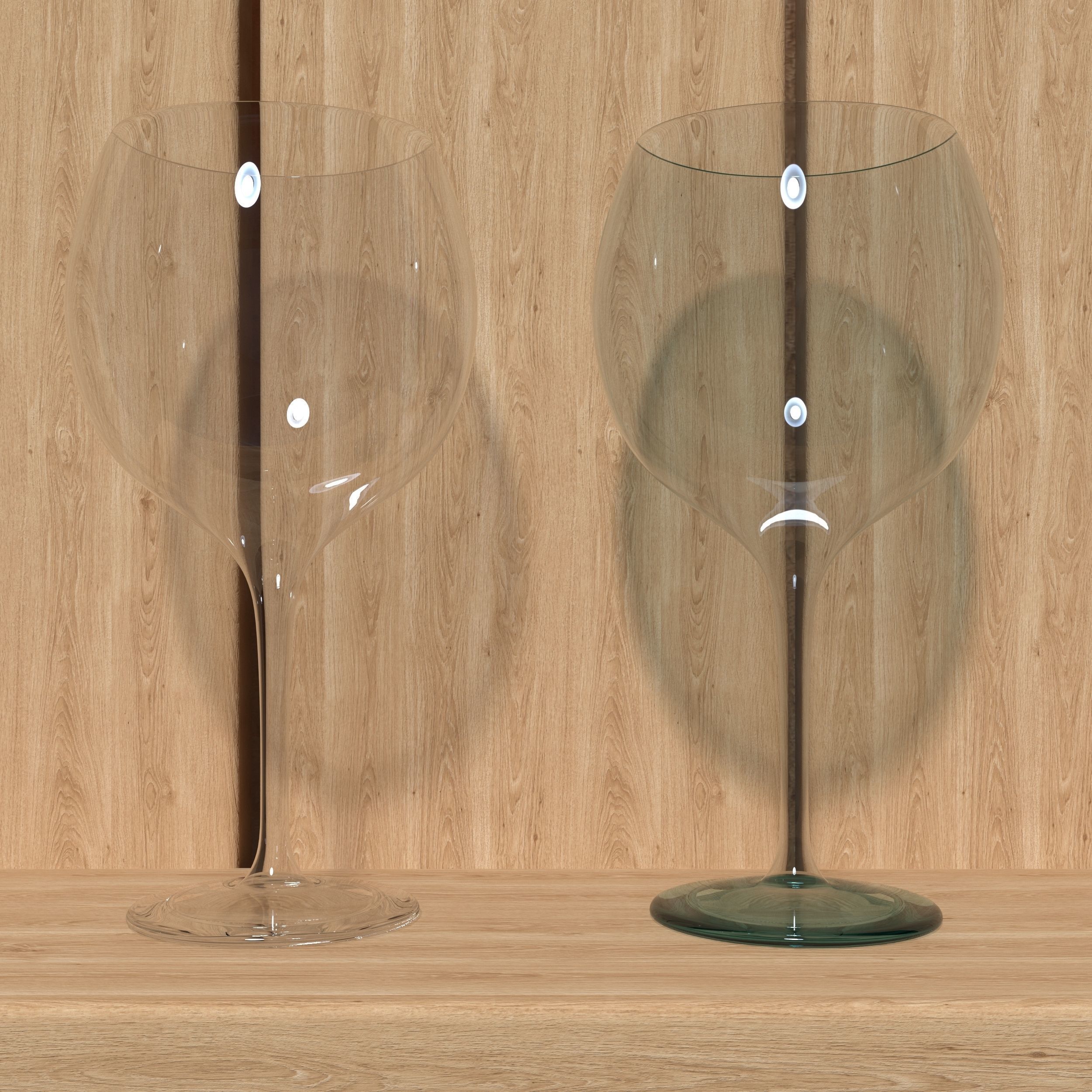 Wine and Glass 3D Model Ready For Render 3D model_3
